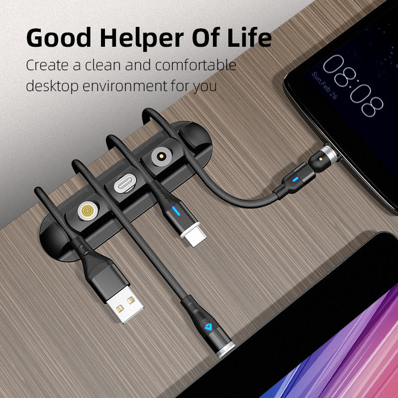 Magnetic Cable Organizer Desk Clip Holder