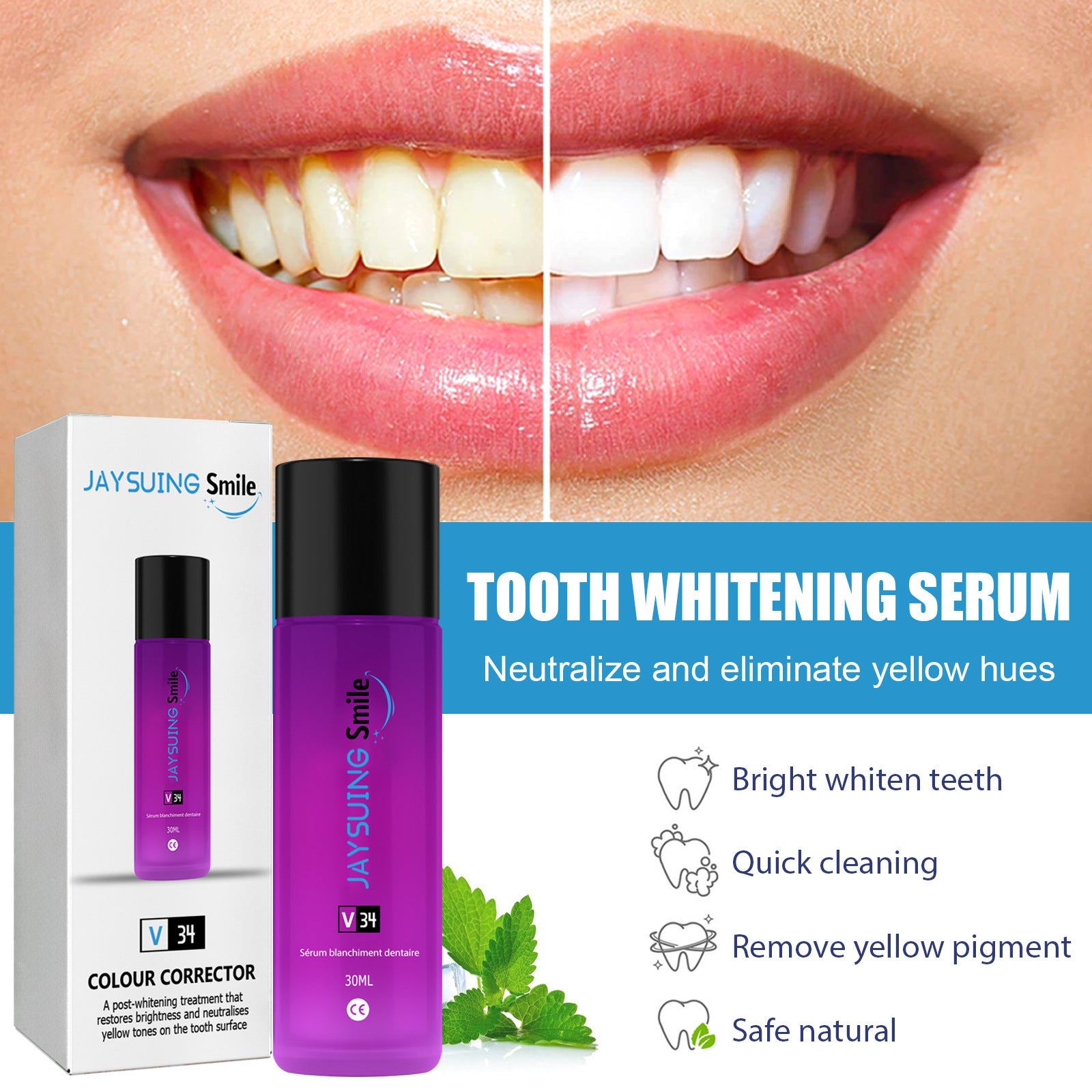 Tooth Whitening Liquid Toothpaste