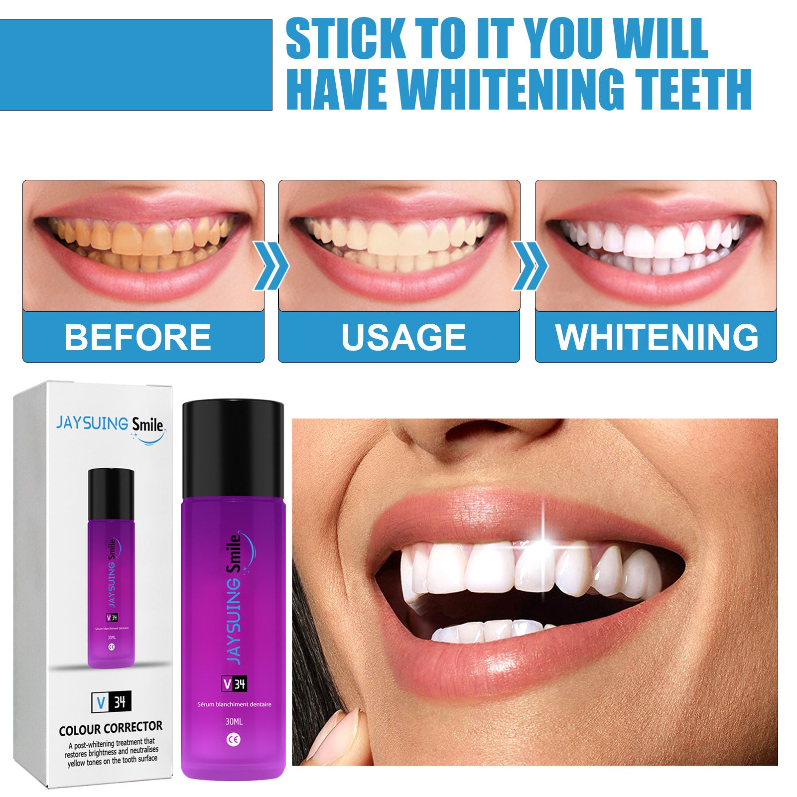 Tooth Whitening Liquid Toothpaste
